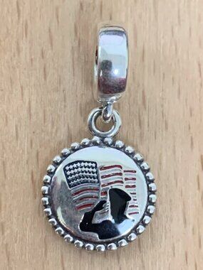 Pandora American Police Charm, S925 Silver Jewelry Bracelets